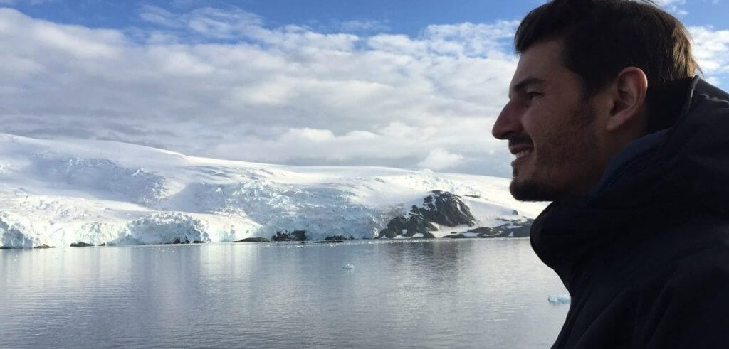 Victor Gin traveler in Antarctica